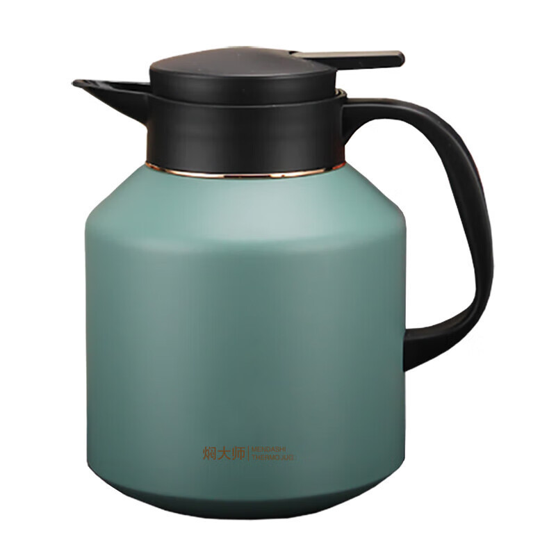 焖大师(MENDASHI)M1800B家用保温水壶大容量热水瓶保温壶 真空保温壶 竹青色1700ml高清大图