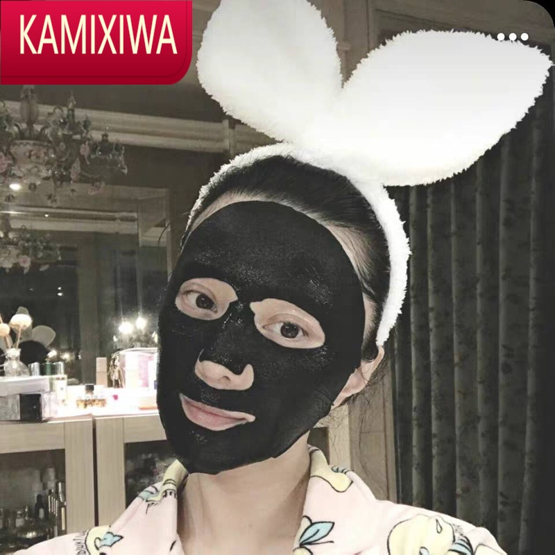 KAMIXIWA韩版大兔耳朵毛绒发箍甜美可爱超萌头箍网红发卡洗脸化妆发带少女头饰