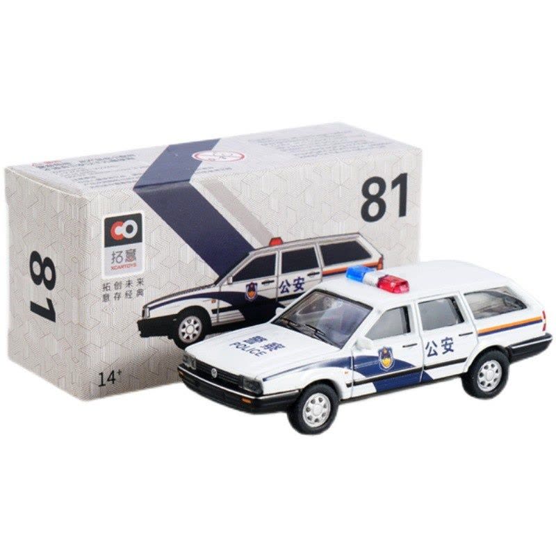 儿童玩具车合金汽车模型玩具1:64 桑塔纳警车普桑图片