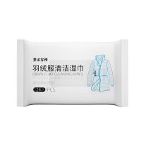 羽绒服清洁湿巾干洗剂免水洗白色羽绒服湿巾擦鞋衣物污渍通用神器 体验装不够用[1包12片]