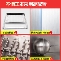 喜莱盛 蒸饭柜蒸饭车商用饭店酒楼蒸饭机蒸包炉蒸饭箱蒸馒头厨房设备食堂蒸包子机 小6盘 燃汽款 液化气或天然气可选
