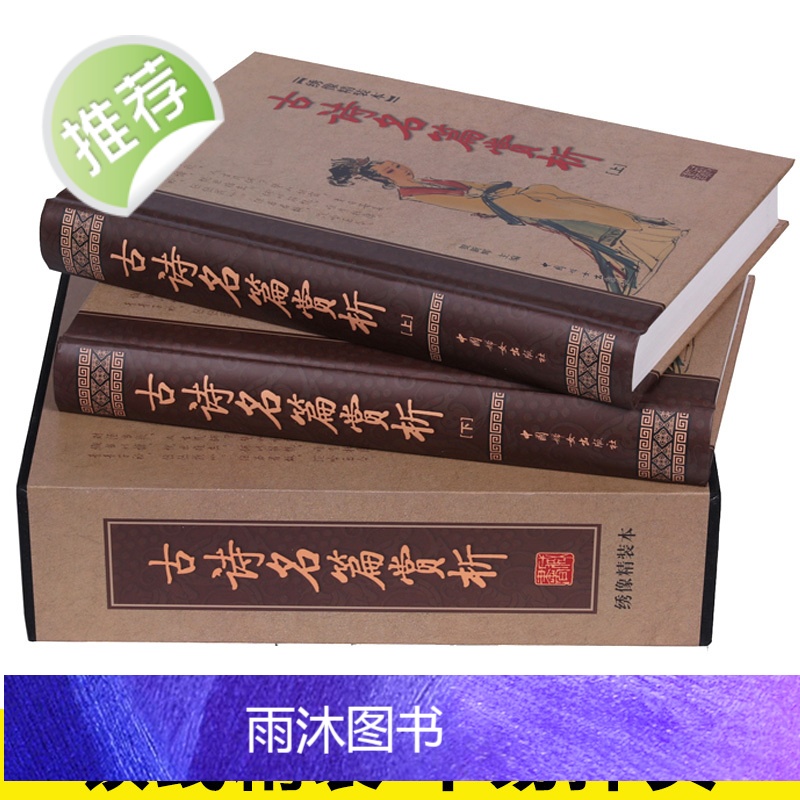 正版精装 中国诗词名篇赏析(上册)+下册 2册 中国诗词大会给孩子的古诗词 唐诗宋词评注格律诗词歌赋古诗名篇赏析 中国高清大图