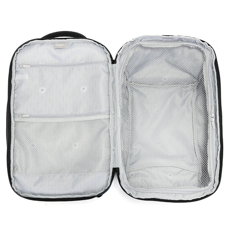 DELSEY 戴乐世箱式开合三隔层背包 70371760022 蓝色高清大图