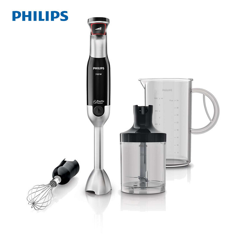 飞利浦（PHILIPS） 料理机 手持式可搅拌带搅拌棒变速多配件 HR1672/94
