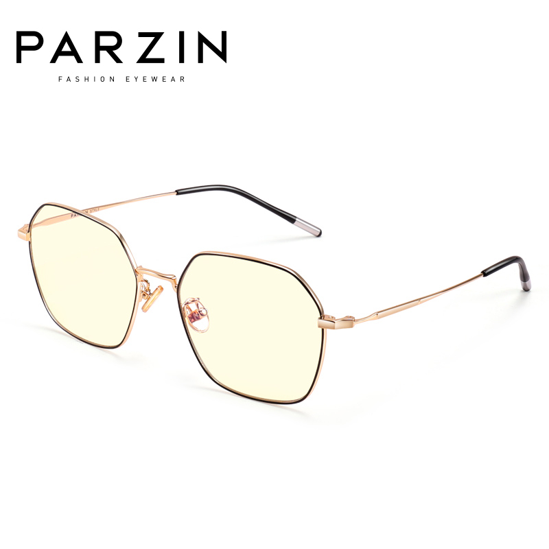 帕森parzin防蓝光眼镜宋祖儿明星同款多边形眼镜框手机电脑护目镜