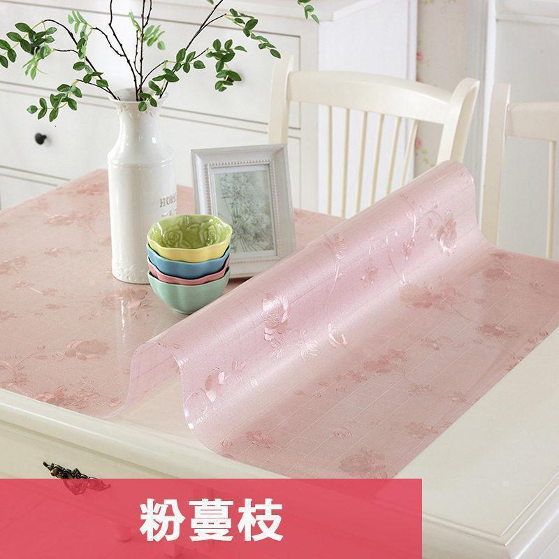 家柏饰(CORATED)软玻璃PVC印花桌垫餐桌布防水防烫防油免洗家用长方形台布水晶板