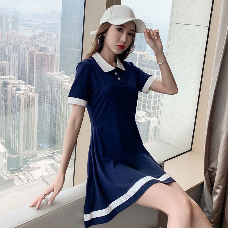 真维斯法式a字裙连衣裙夏装2022年新款女装超仙显瘦裙子轻熟名媛图片