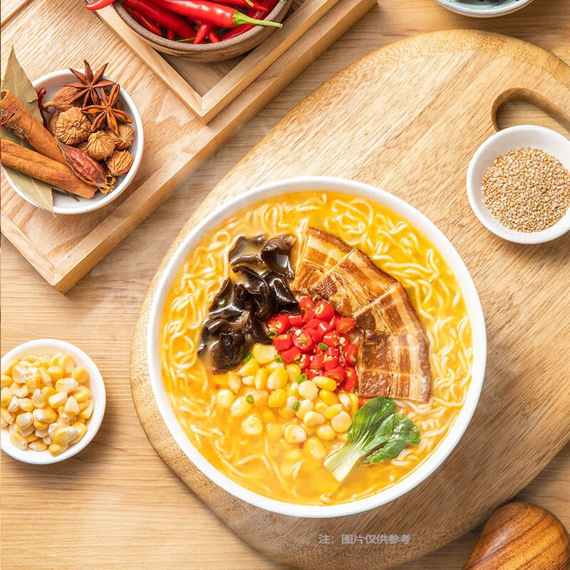 康师傅 康师傅汤大师方便面日式叉烧豚骨瑶柱排骨番茄牛腩面宵夜高清大图