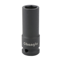 长鹿 1/2“ 气动加长六角套筒（工业级） 21mm 黑色 21mm