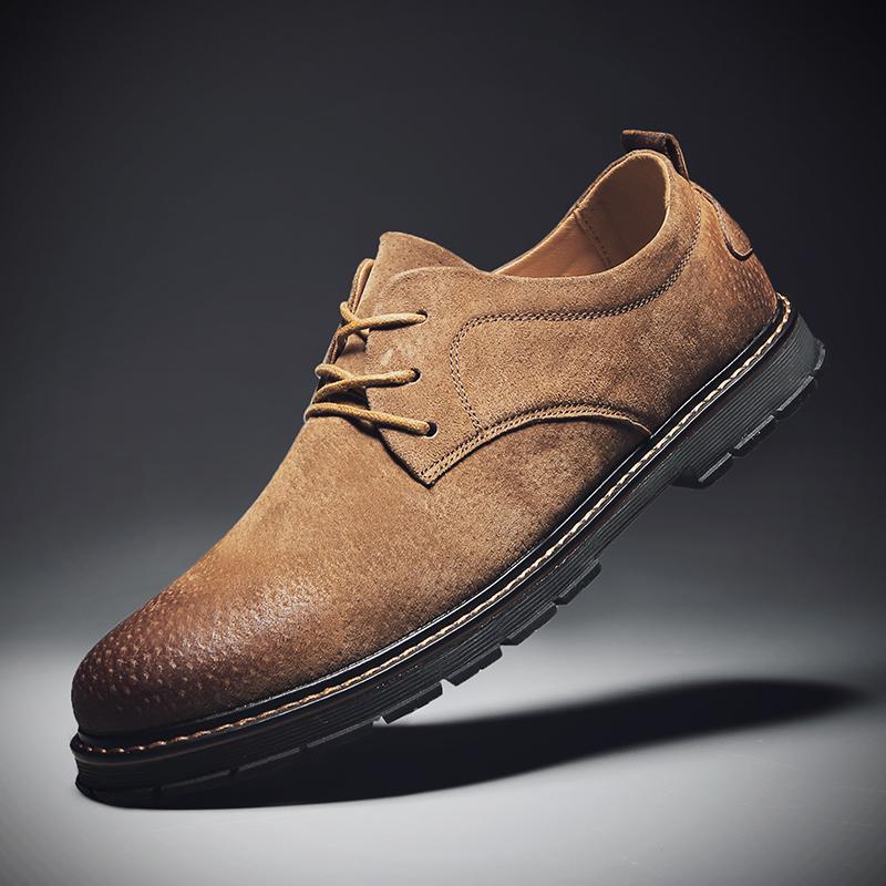 班季猪皮休闲皮鞋