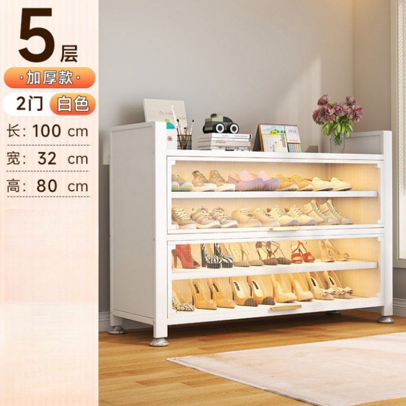 攸形鞋柜五层100*32*80cm个高清大图