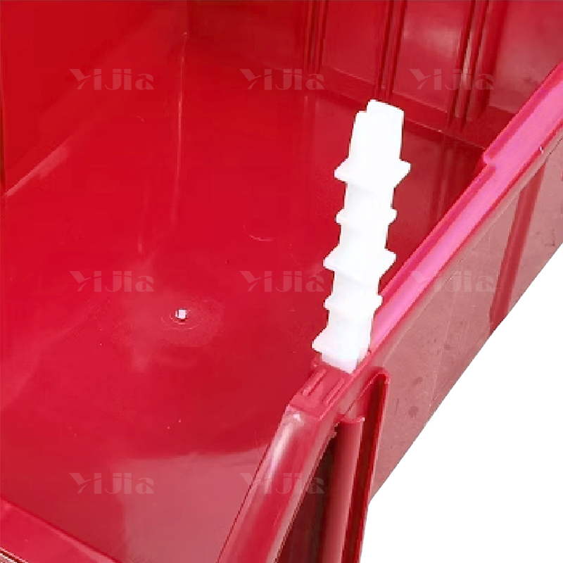 翌嘉YJ4121762 斜口组合式零件盒收纳分类货架型盒箱 红色 24只装 810*343*1030高清大图