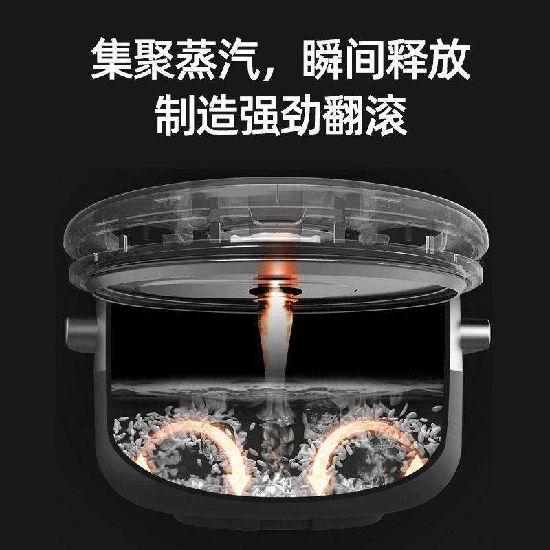 九阳Joyoung蒸汽加热电饭煲无涂层真空内胆电饭锅3.5L汽锅鸡辅食奶瓶消毒器F-S3 灰色