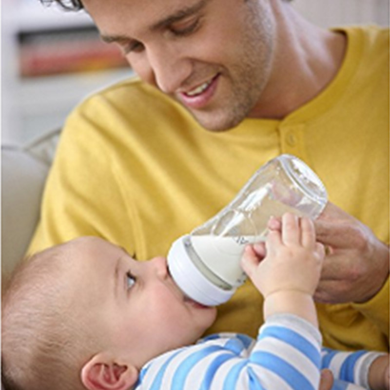 新安怡(Avent)自然系列宽口径玻璃奶瓶礼物套装(125ml 3个、240ml 2个)
