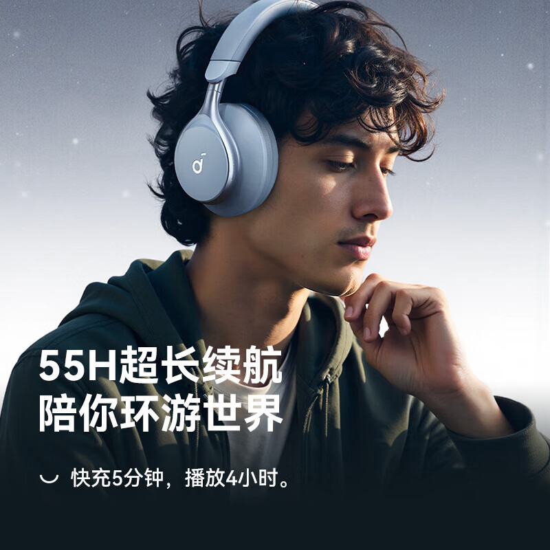 声阔Space Q45 头戴式无线降噪耳机(A3040)高清大图