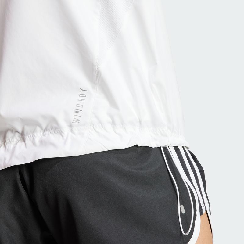 阿迪达斯(adidas)女运动夹克时尚透气防风跑步训练外套高清大图