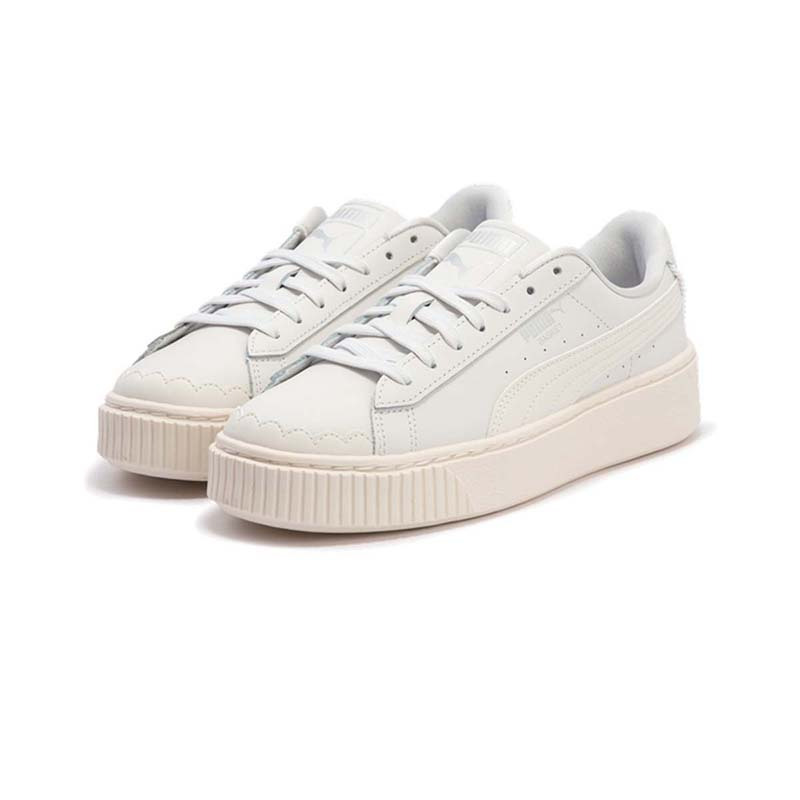 PUMA彪马PLATFORM PEARL新款女子花边复古松糕鞋休闲鞋398910-01