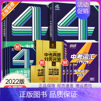 [英语词汇+语法2本]中考闪过 全国通用 [正版]中考四轮复习数学语文英语全国版七八九年级英语复习资料书词汇语法真题汇编