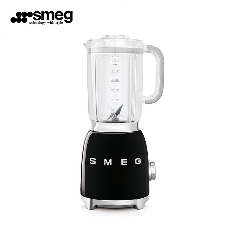 SMEG斯麦格意大利进口复古果汁机榨汁机破壁机电动搅拌机料理辅食机BLF01 耀岩黑