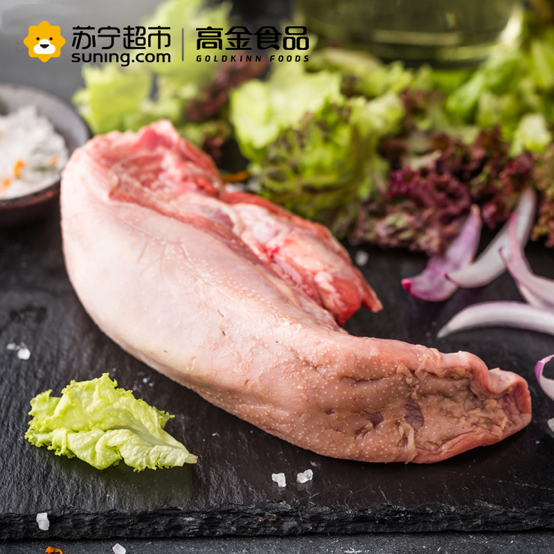高金食品 猪舌整装 400g/袋 供港谷饲猪副产 冷冻猪肉食材袋装 360天