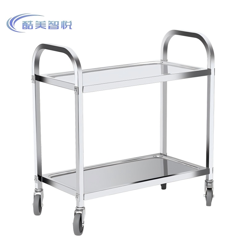 酷美智悦 不锈钢双层餐车950*490*930mm KM-BH545 台高清大图