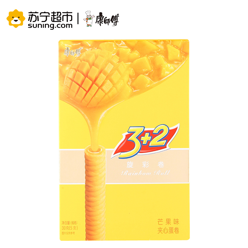 康师傅 3+2旋彩卷 芒果味30g