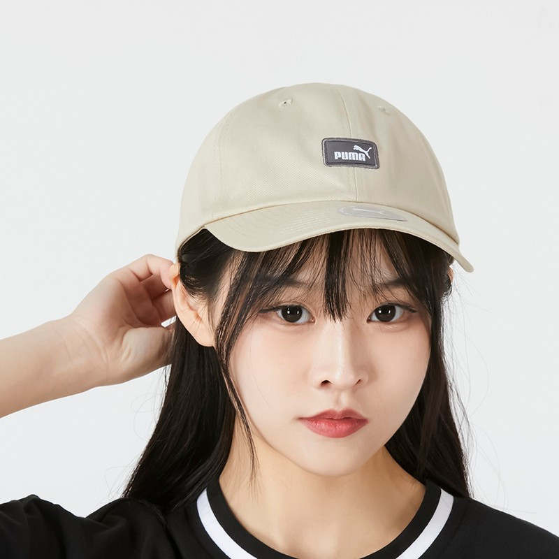彪马(PUMA)休闲帽男女 户外运动帽太阳帽时尚基础款经典棒球帽中性鸭舌帽 023669-05-米白色 ADULT
