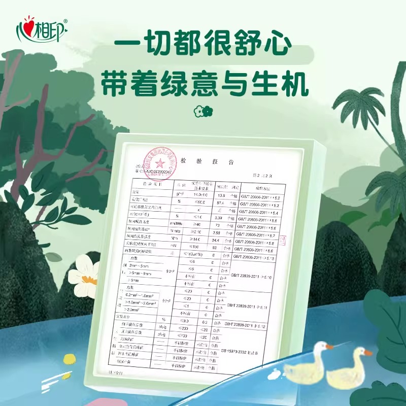 心相印茶语丝享100抽24包三层塑装面巾纸IP款高清大图