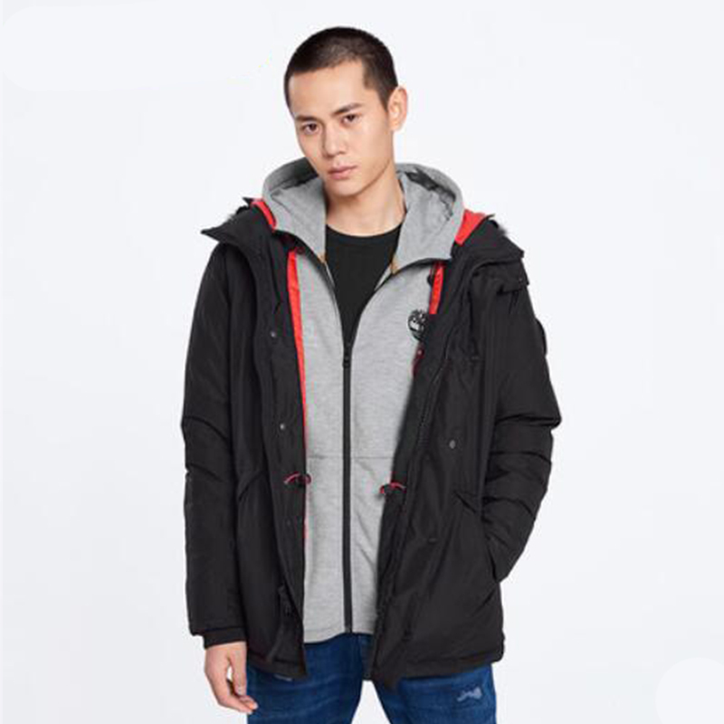 Timberland 添柏岚 羽绒外套新款男装休闲连帽保暖外套|A1ND3