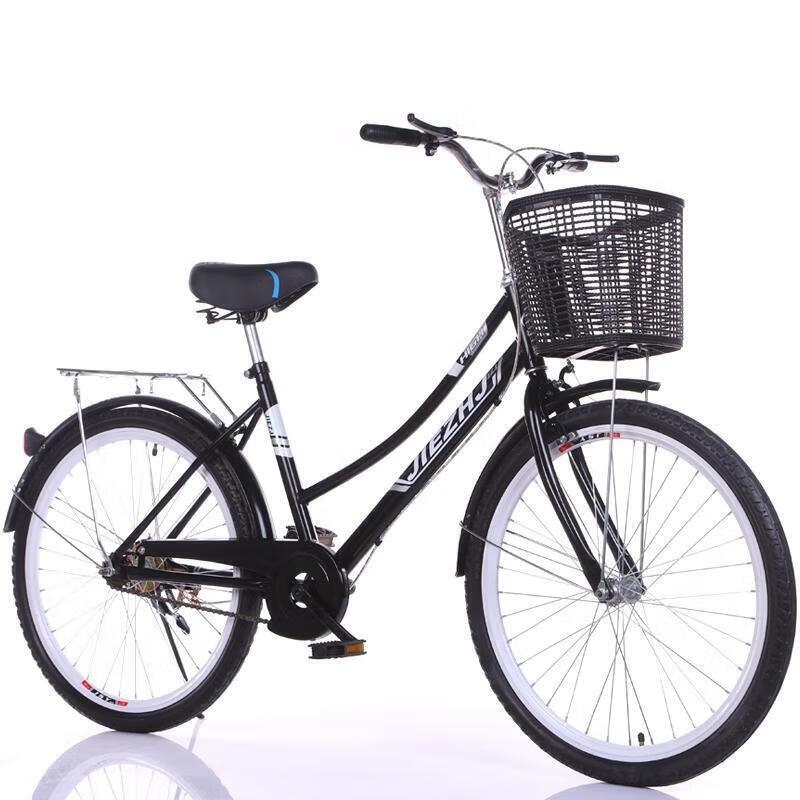 复古轻便男女款24 26寸成人学生自行车通勤代步神器高清大图