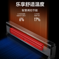 美的取暖器踢脚线 HD16X 遥控智能 IPX4级防水 智能WIFI 支持预约定时 居浴两用对衡式取暖器家用遥控智能节能