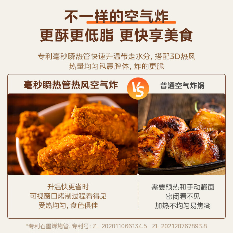 美的(Midea)寻味pro微蒸烤炸台式一体机家用台式平板变频微波炉空气炸蒸烤箱电烤箱不锈钢内胆G21高清大图