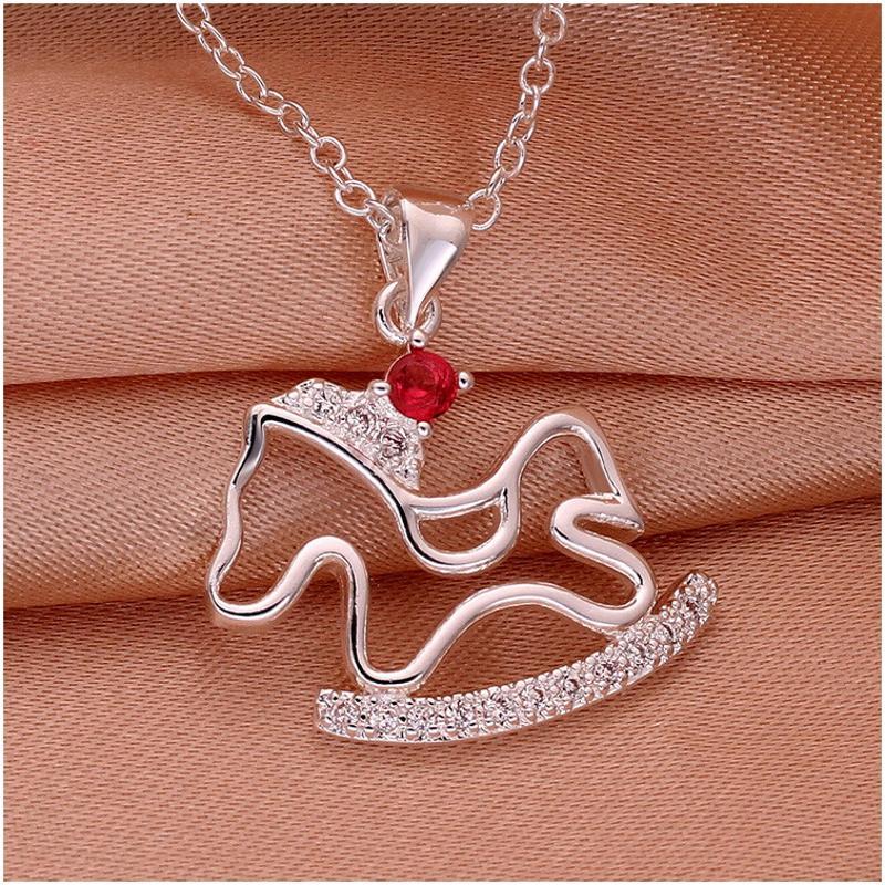 N617 Women Silver Necklace 镀925纯银女项链日韩版锁骨链潮人送女朋友七夕情人节礼物