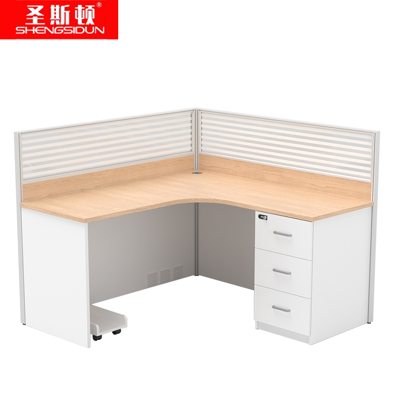 圣斯顿 S-LST151512屏风工位1500*1500*1200mm(套)白蜡木+白色