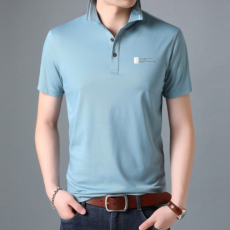 梵克公牛短袖t恤夏季polo衫新款中青年翻领时尚休闲男士半袖t恤上衣