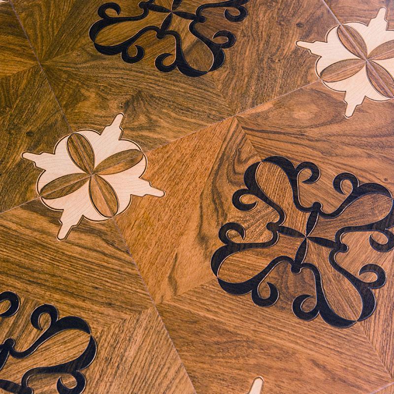 厂家直销欧式复古艺术拼花强化耐磨防水家用卧室复合木地板12mmd89811