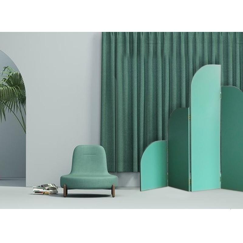 汐岩 | 北欧客厅屏风隔断折屏现代简约折叠可移动设计师屏风高清大图