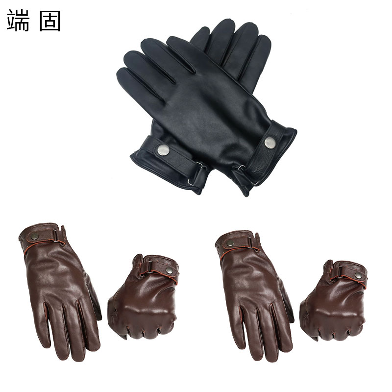 端固绵羊皮手套加绒D30T/副高清大图