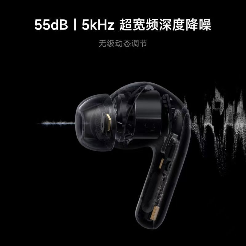 XiaomiBuds5Pro无线蓝牙耳机雪山白入耳式降噪翻译录音高清大图