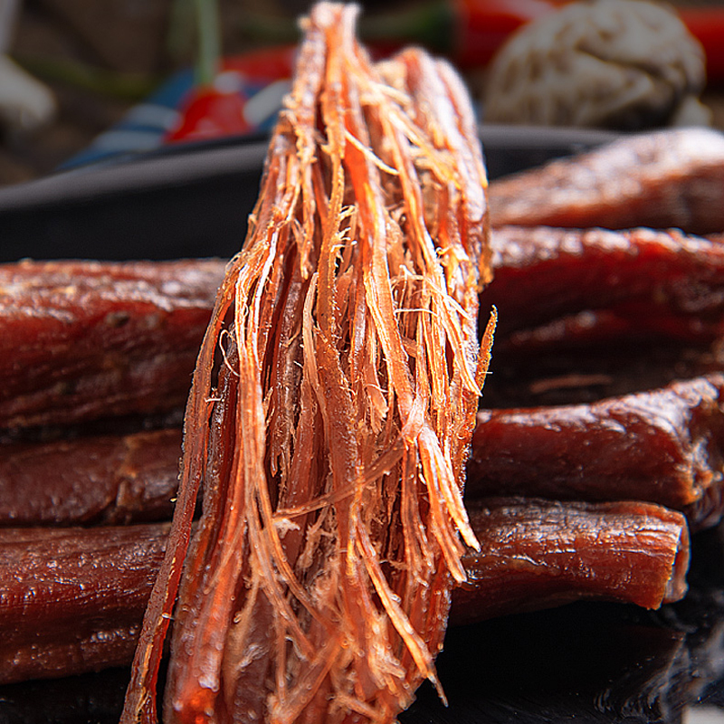 保证纯牛肉 不添加任何防腐剂 内蒙古手撕风干牛肉干牛特产小吃原味400克每条小包装