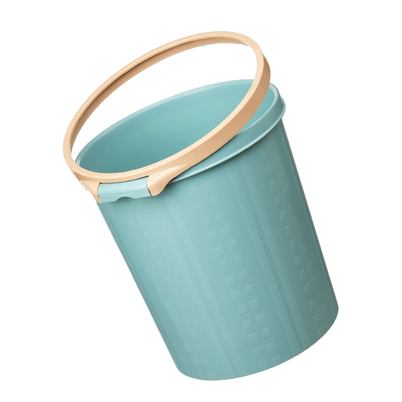 齐心(COMIX) L236 φ25.5cm 压圈塑料垃圾桶 (计价单位:个) 蓝高清大图