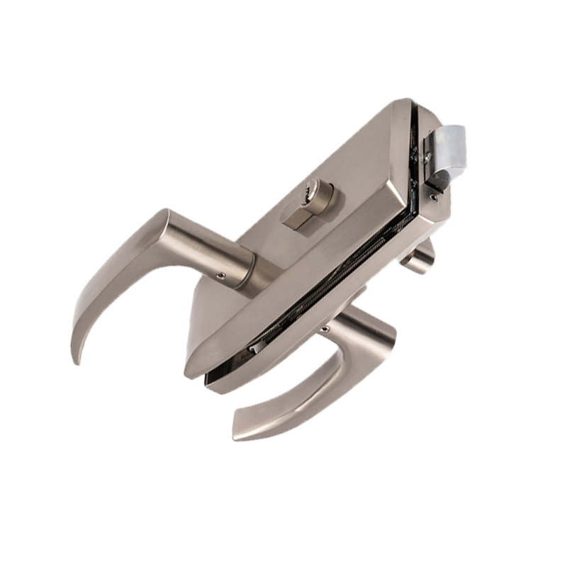 办公室玻璃门锁高隔断墙锁门把手锁执手锁单门玻璃门锁75mm175mm5把