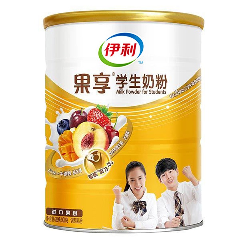 伊利 果享学生奶粉900g(15岁以上学生适用)听装高清大图