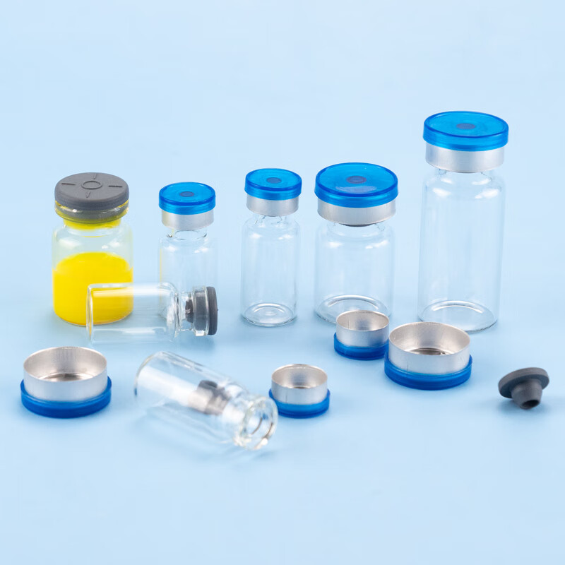 海斯迪克HKCL-850 西林瓶 采样卡口瓶 冻干粉瓶 透明瓶+胶塞+铝塑盖 2ml(3780个/箱)