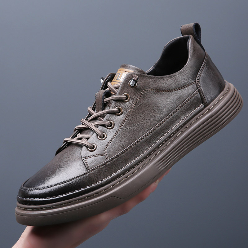 板鞋男真皮百搭透气休闲鞋男鞋子2024新款潮流春季男士运动小白鞋