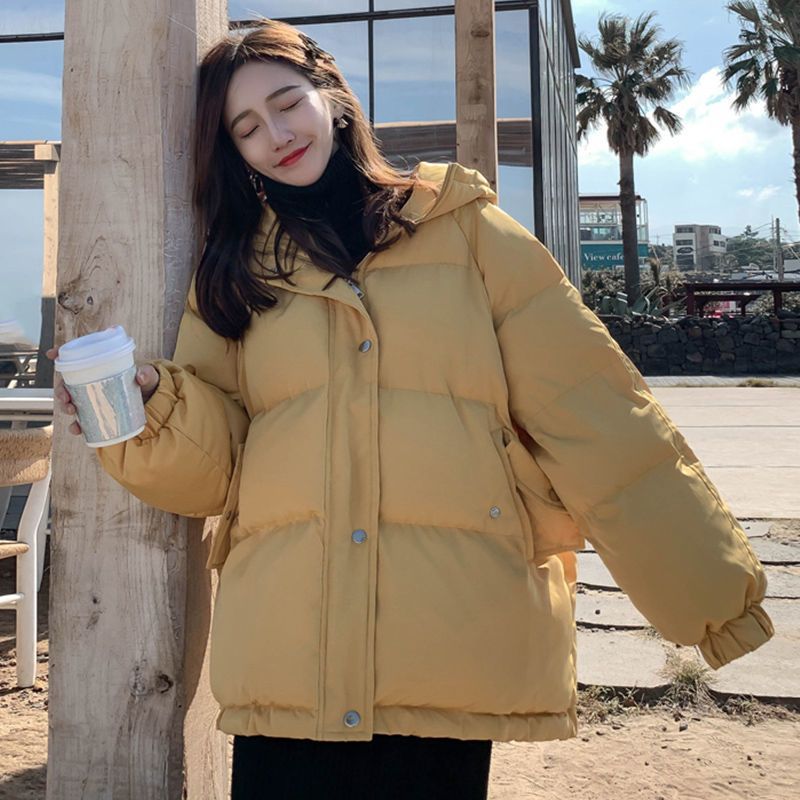 棉袄女2021新款韩版宽松加厚保暖学生洋气面包服百搭时尚反季棉服