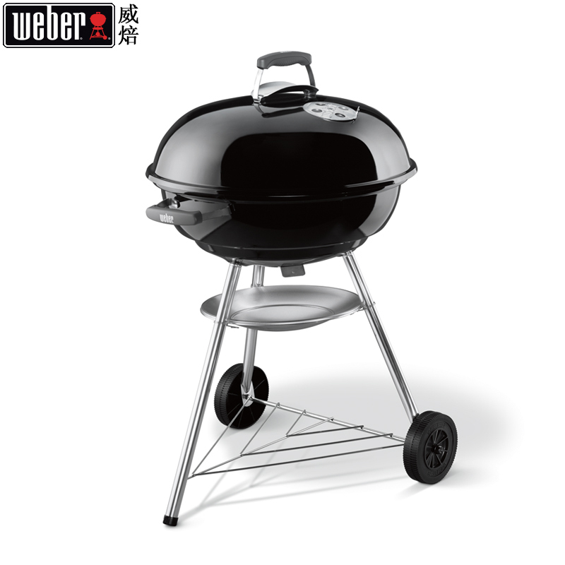 weber威焙Compact Kettle简约款 炭烧焖烤炉BBQ烤肉烤虾美食(57cm)其它机械式烧烤炉