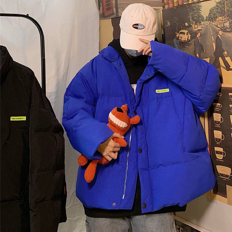BaLuoShang冬季男士港风棉衣男加厚保暖面包服韩版潮流棉袄子棉服男潮牌外套棉衣图片