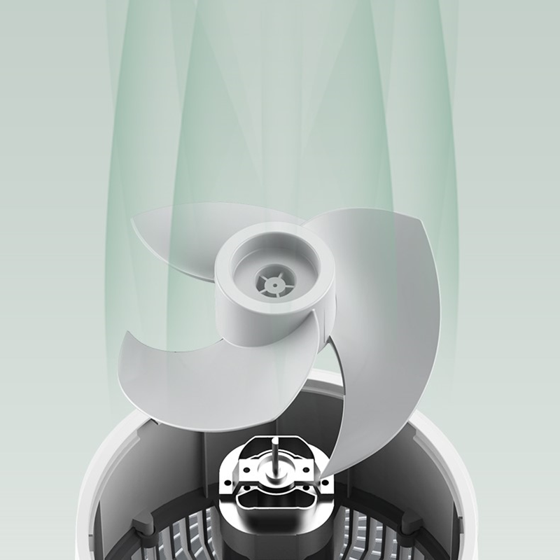 艾美特(AIRMATE)空气循环扇折叠伸缩电风扇落地扇家用轻音无线充电式便携移动风扇立式 秘密花园 FA18-RD53高清大图