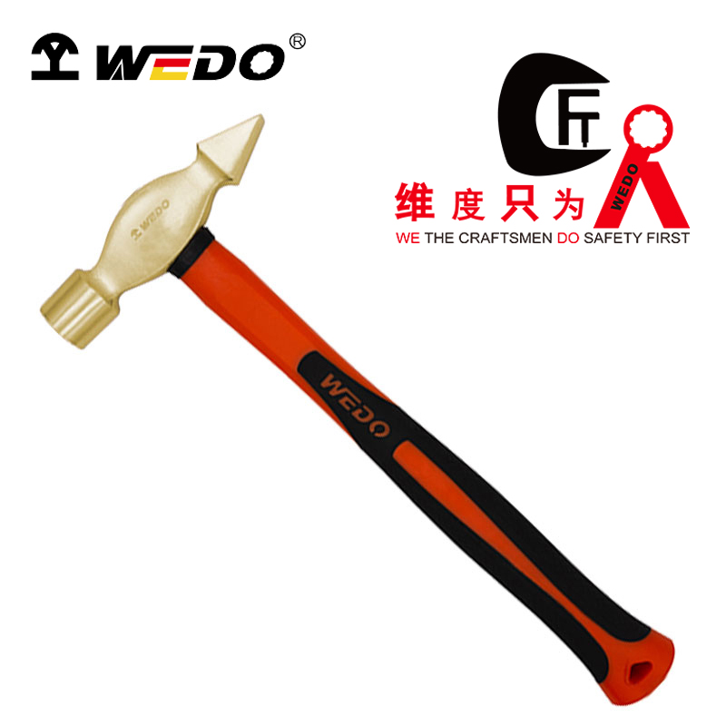 WEDO维度工具 防爆工具 铝青铜 铍青铜 防爆装柄扁尾锤 大锤 铜锤 锤子 无火花无磁高清大图